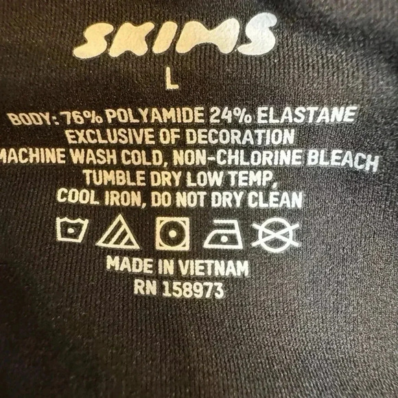 Skims Fits Everybody Cami Bodysuit Onyx - Size Large - Picture 6 of 6